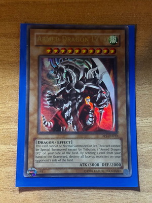 Armed Dragon LV10 Yugioh card used, near mint condition