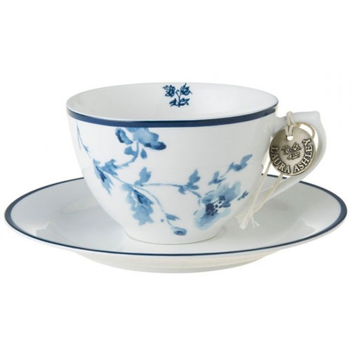 Laura Ashley Cappuccino Cup China Rose Porcelain 260ml new