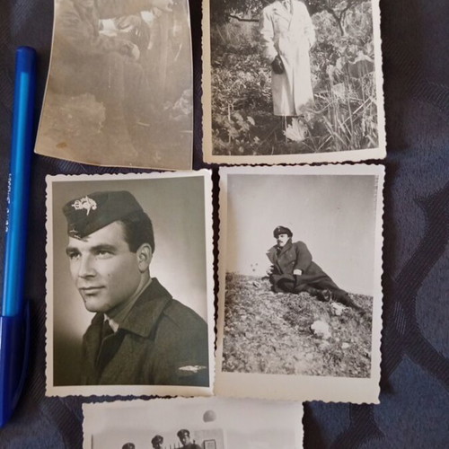 Military photos used, set of five old pictures