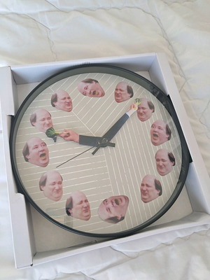 Ρολόι τοίχου χειροποίητο με θέμα "The office" καινούργιο