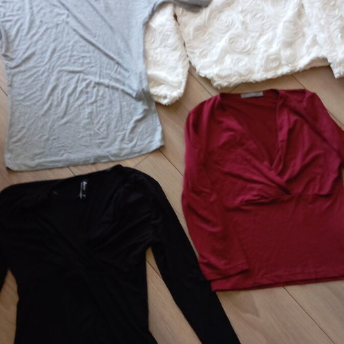 Blouses pack XS-S like new, white and grey