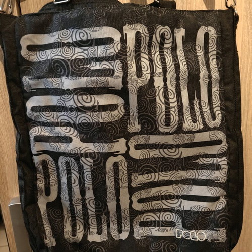 Polo Shoulder Bag Like New Black White