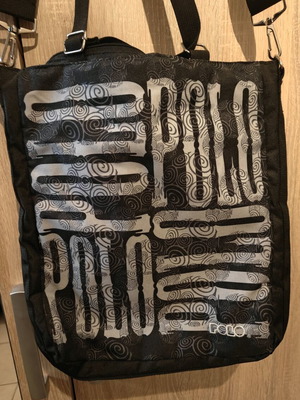 Polo Shoulder Bag Like New Black White