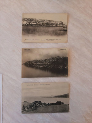 Cavalla collectible postcards, set of 3, 1916-1918, authentic