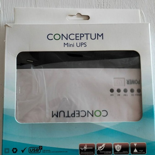 Conceptum Mini UPS GM-4 new, uninterrupted power supply for router/modem 12W