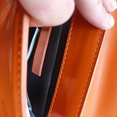 Zara multicolor striped blouse with orange pants and bag set