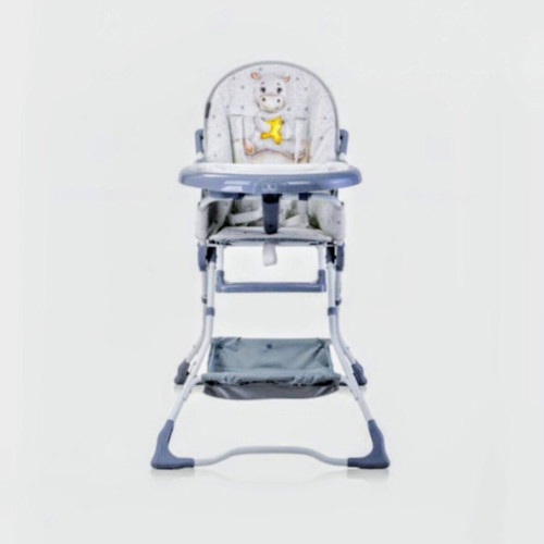 Lorelli Bonbon Folding High Chair Noble Grey Hippo new