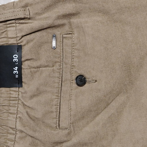 C&A Pants new, thin corduroy, beige and brown, size L XL
