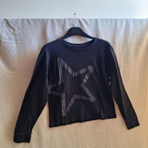 Gap Kids black long sleeve star top, size 140 cm