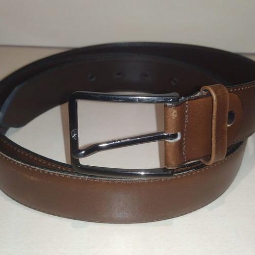 Brown leather belt