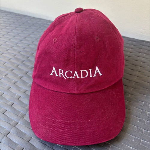 Jockey Hat Arcadia Broadway collectible, like new, adjustable size, burgundy