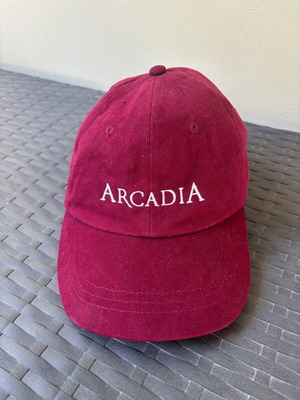 Jockey Hat Arcadia Broadway collectible, like new, adjustable size, burgundy