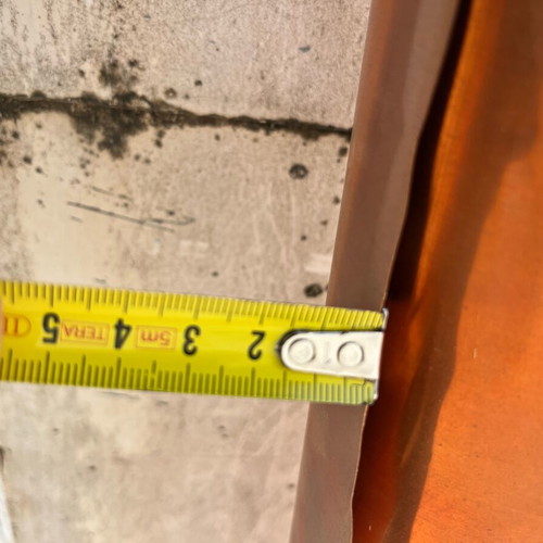 Copper sheet like new, weight 7.4 kg, width 1 meter