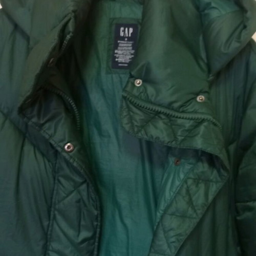 Gap puffer jacket used, green, size S