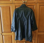 Γυναικείο δερμάτινο μπουφάν vintage 80's medium μεταχειρισμένο, μαύρο