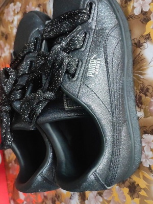 Puma Basket women's athletic shoes like new, size 38, gray