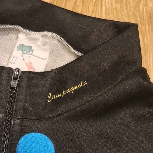 Vintage Campagnola cycling jersey short sleeve geometric size 8, like new