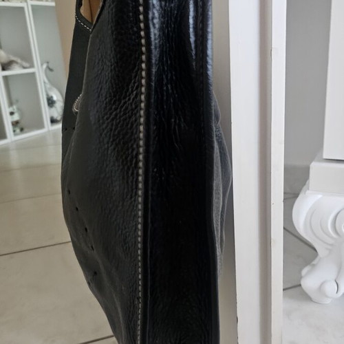 Vera Pelle crossbody bag used, black leather