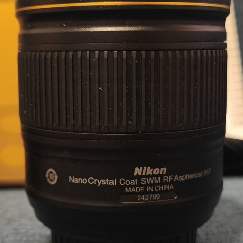 Nikkor AF-S 28mm f/1.8G ED Nikon F Mount Lens like new