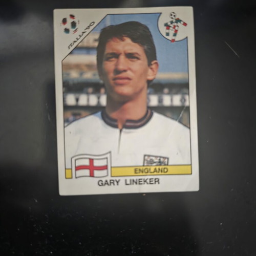 Gary Lineker Panini World Cup 1990 Sticker used