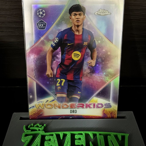 2025-26 Topps Chrome UCC Wonderkids DRO FC Barcelona Rookie UCL WK-5 card