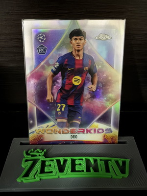 2025-26 Topps Chrome UCC Wonderkids DRO FC Barcelona Rookie UCL WK-5 card