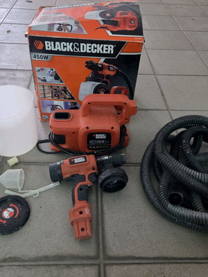 Black & Decker Ηλεκτρικό Πιστόλι Βαφής 450W με Δοχείο 1.2lt μεταχειρισμένο