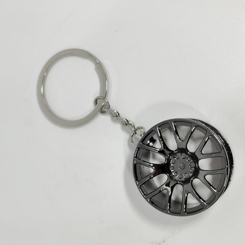 Car Wheel Keychain Gunmetal like new