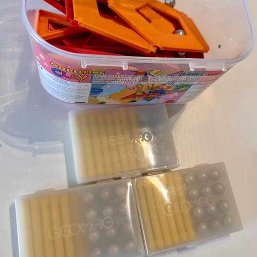 Geomag Swiss Made Magnetic Set like new, 3 boxes with panels