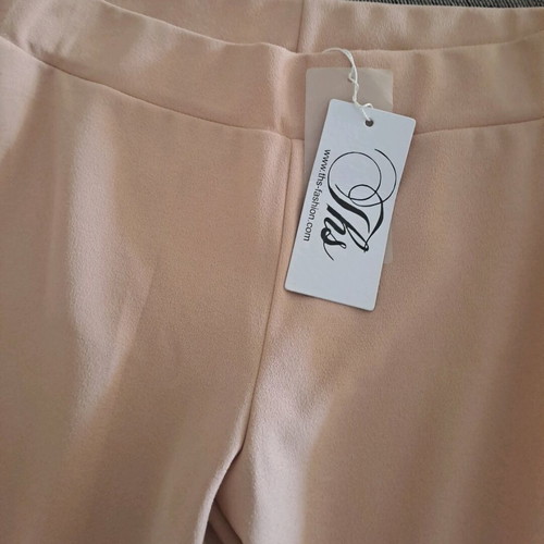 Women's pants new, pink salmon, flared style, size L