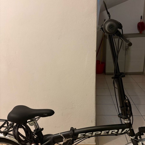 Esperia city folding bike like new, black, 6-speed