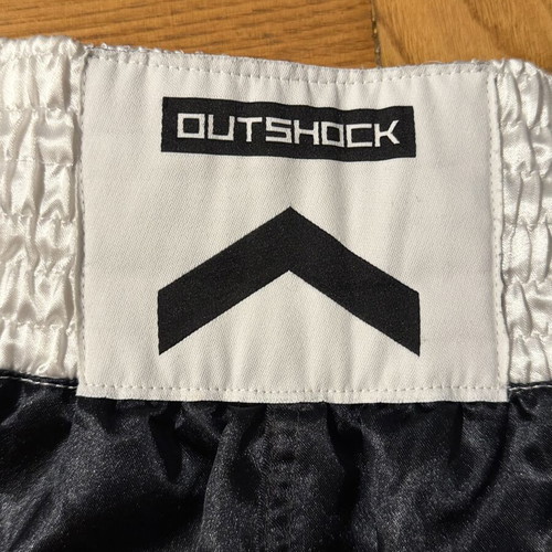Boxing shorts satin black and white size S like new