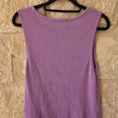 Selected Femme Lavender Purple Knitted Tank Top like new, size L