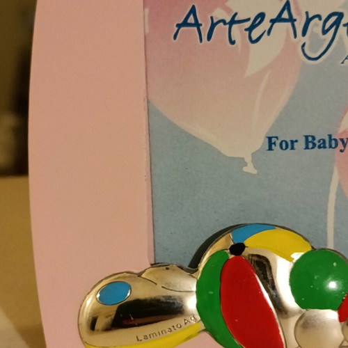 Silver baby photo frame 925 Arte Argento new