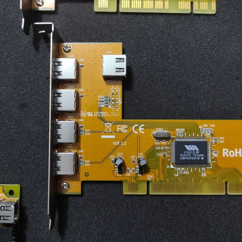 PCI expansion cards pack of 5 used, USB and Firewire