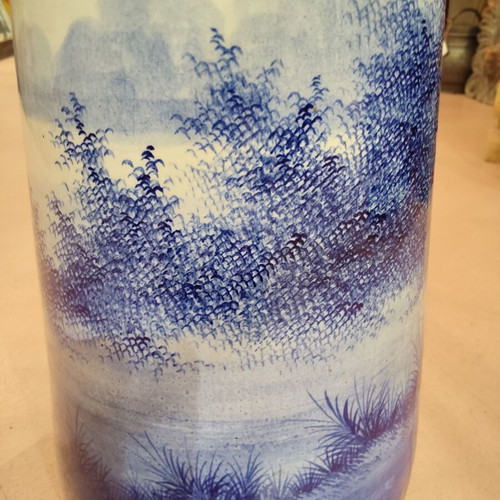 Porcelain pitcher Delft de Wasmuel used, hand-painted, Belgian