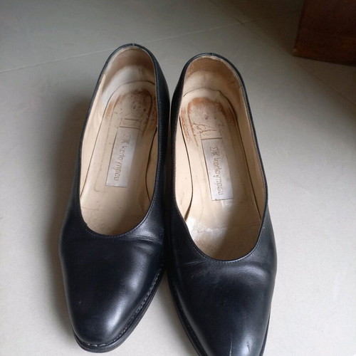 Kalogiou leather pumps used, black, size 38