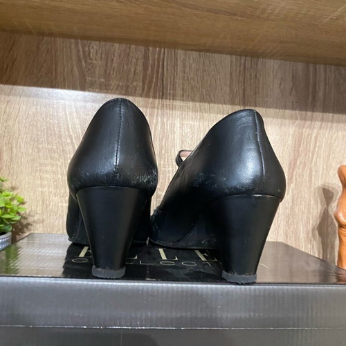 Ellen women's black dance pumps used, size 37, renewed heels