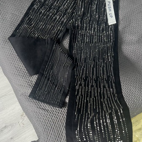 A-Style Black Jeans with Stones new