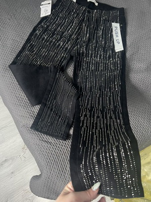 A-Style Black Jeans with Stones new