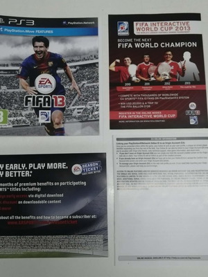 Корица и вложки за FIFA 13 за PS3 като нови