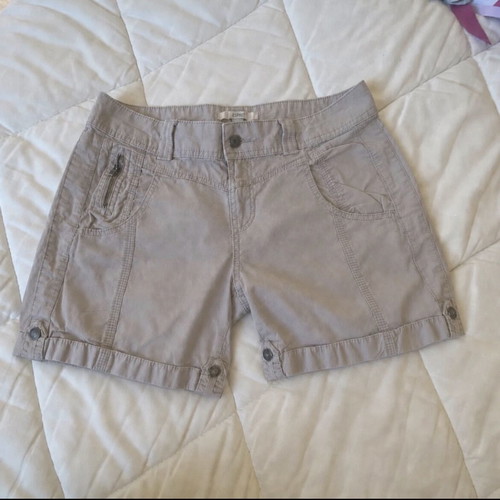 Esprit Beige Utility Cotton Cargo Shorts Size M Like New