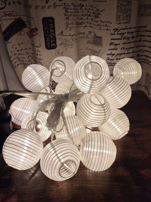 White electric garland new