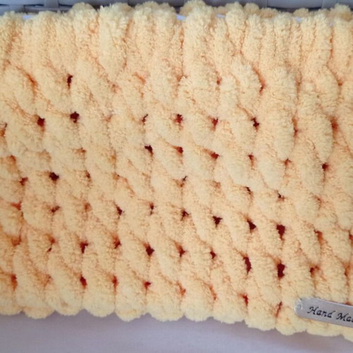 Handmade Puffy Alize Toiletry Bag Yellow hypoallergenic