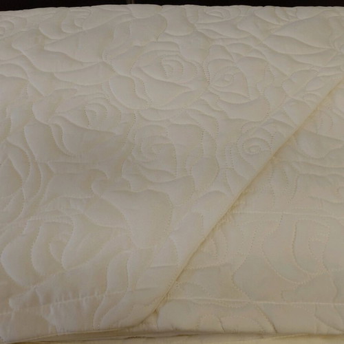 Ivory quilted wedding bedspread new by ΡΥΘΜΟΣ 2.30×2.50 m