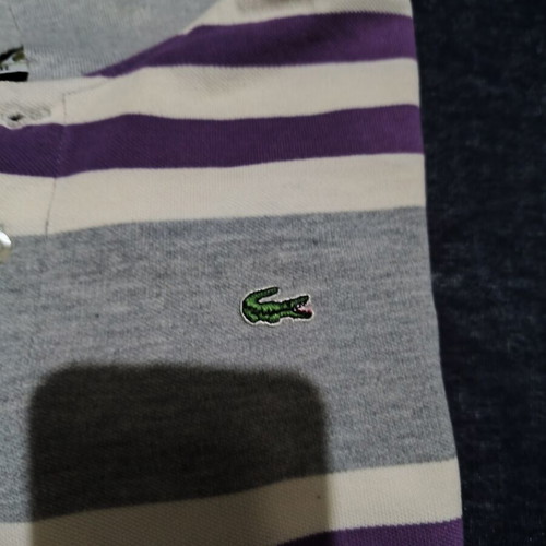 Lacoste polo XL like new, white and gray