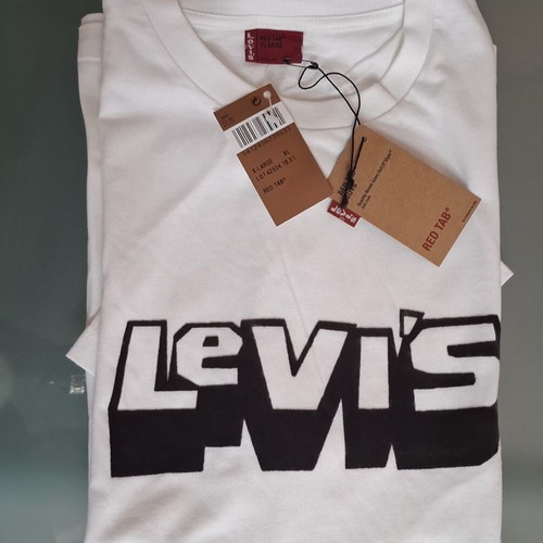Levi's T-shirt authentic velvet 3D logo cotton XL new