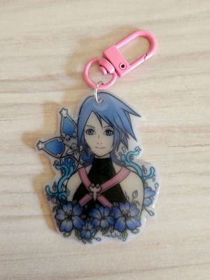 Kingdom Hearts Aqua χειροποίητο μπρελόκ κατόπιν παραγγελίας