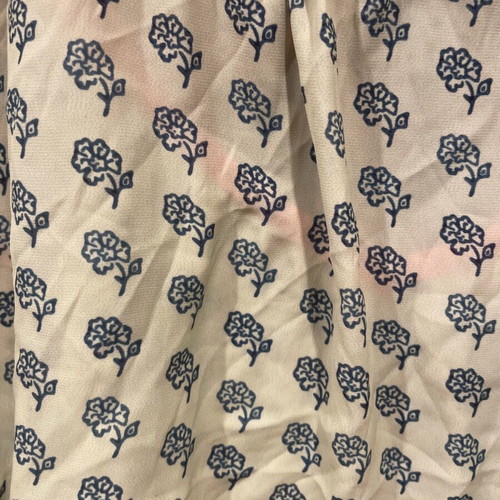 Karavan top like new, beige with floral print and fuchsia details