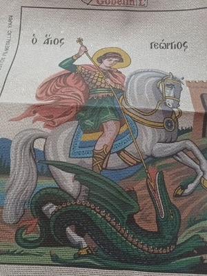 Saint George embroidery new, includes threads